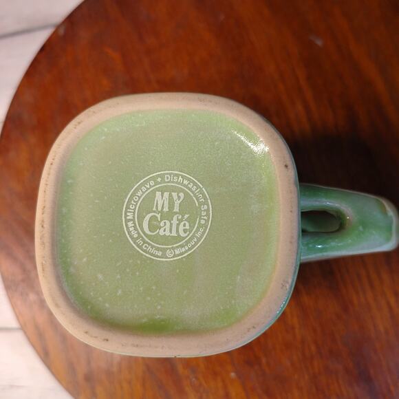 Daytona Beach Florida Ceramic Coffee Mug‎ from My Cafe' Green White Taupe 16 oz - Picture 7 of 9